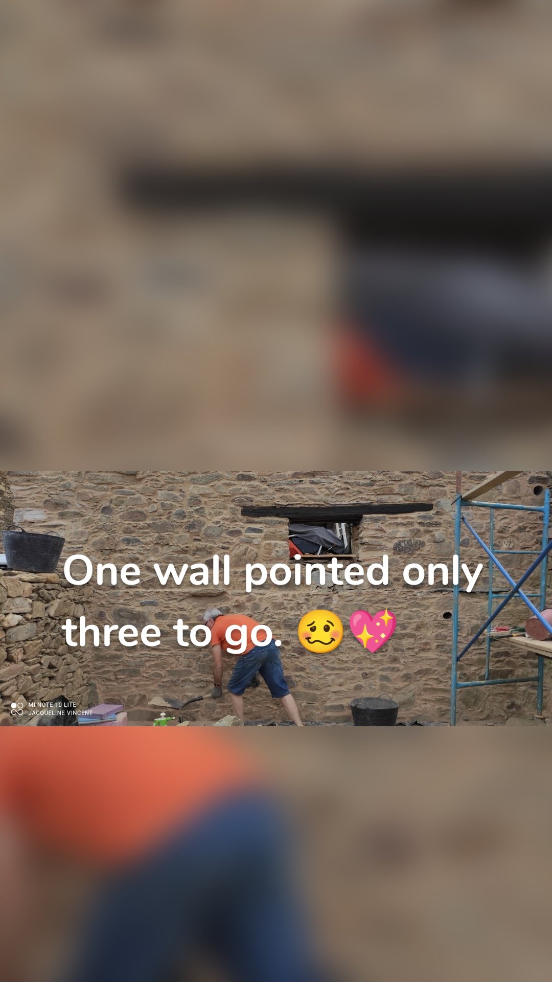 One wall pointed only three to go. 🥴💖